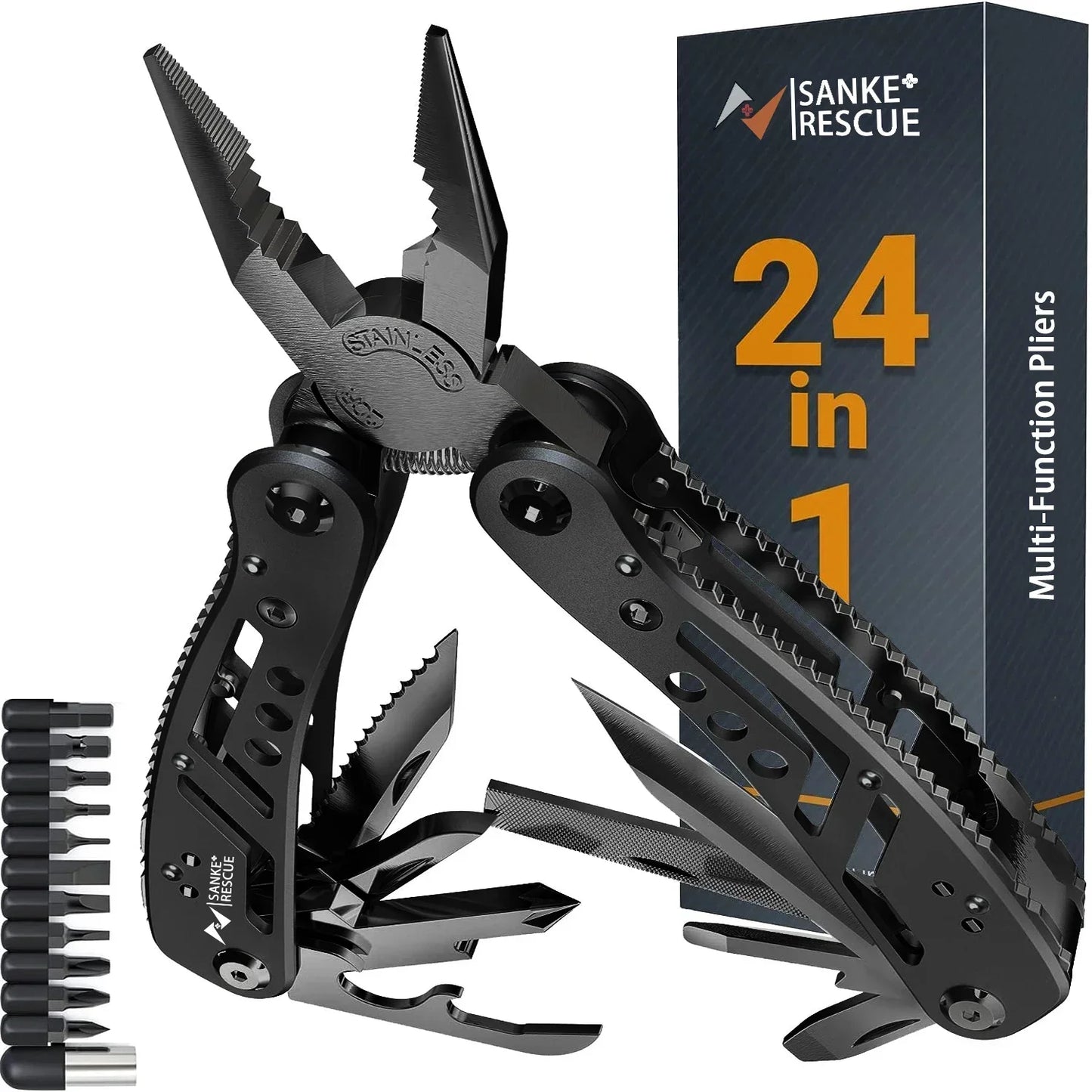 Alicate Multi-ferramentas 24 em 1 - Profissional para Sobrevivência